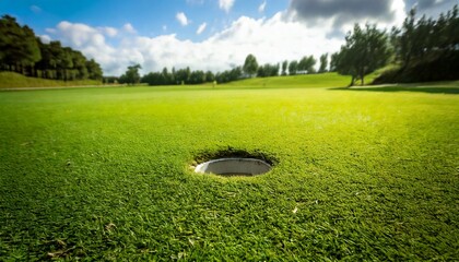 buraco de campo de golf