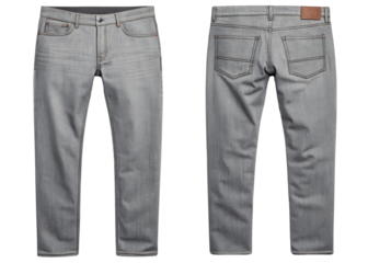 Stylish gray pants mockup showcasing modern design perfect for casual wear and versatile outfits. Ideal for fashion enthusiasts