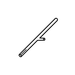 Obraz premium Simple Line Drawing of a Branch: A minimalist line drawing of a branch, showcasing its basic form and structure, evoking a sense of simplicity and nature.