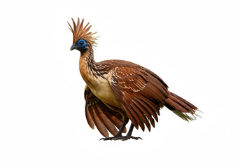 Obraz premium Hoatzin isolated on a white background