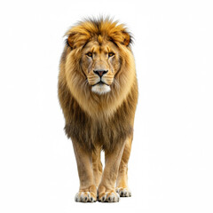 Lion on wite background