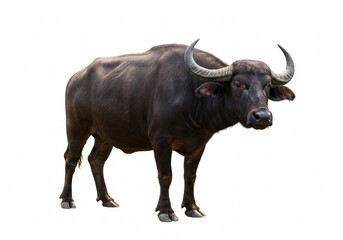 Fototapeta premium Water Buffalo isolated on a white background
