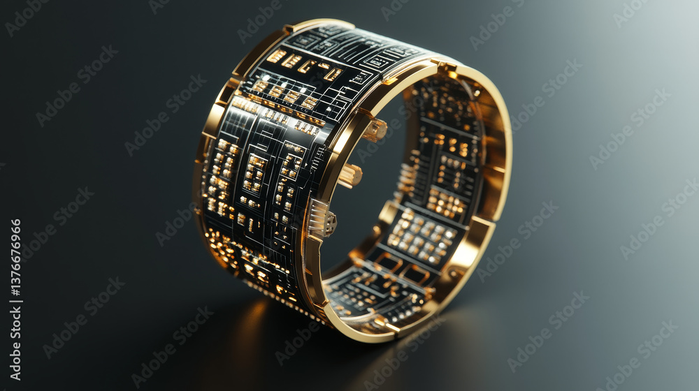 Poster processor of the future. concept of global cyberspace. innovations in computer nanotechnology. 3d il