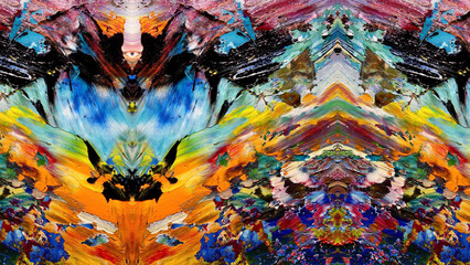 Abstract art background . Hand painting artwork on canvas .