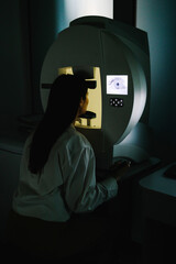 Early glaucoma detection through perimetry testing at an ophthalmology clinic. Perimetry visual...