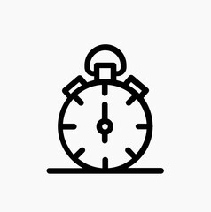 Stop watch icon vector. EPS 10 editable vector