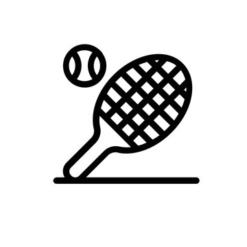Tennis racket icon. Vector illustratior