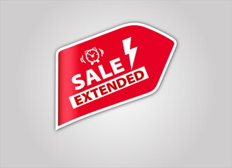 red flat sale banner for sale extended banner and poster