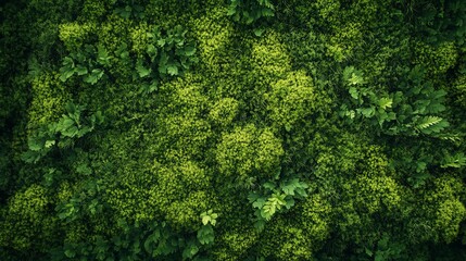 Lush Green Moss Texture Background Natural Plants Greenery Vivid Emerald Foliage Botanical Garden Spring Summer Nature Wallpaper Design Element Eco   