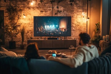 Mini Spectators in a Giant Movie Night