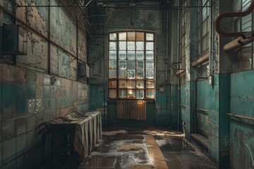 Fototapeta premium Interior of a textile factory