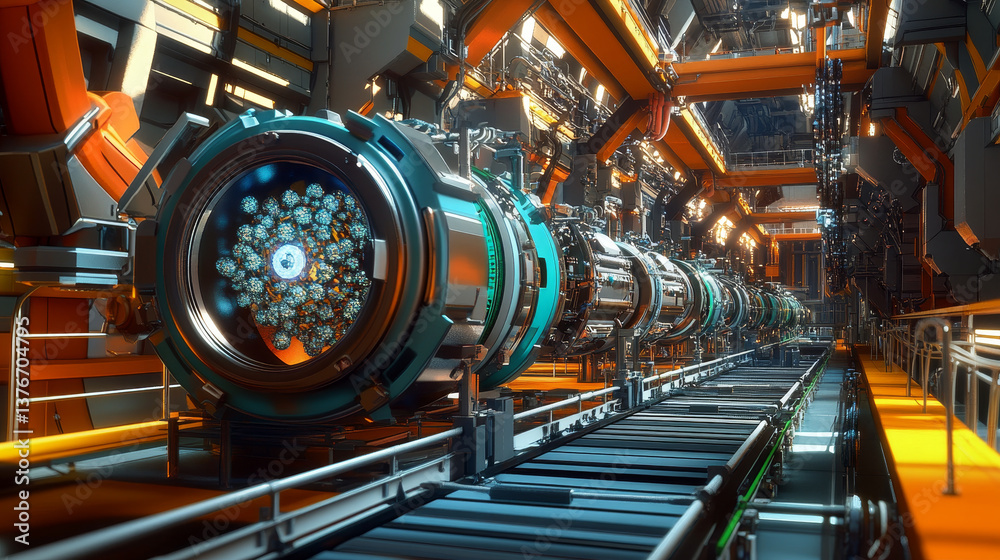 Poster creation of artificial intelligence. experiments with the hadronic collider. investigation of the st