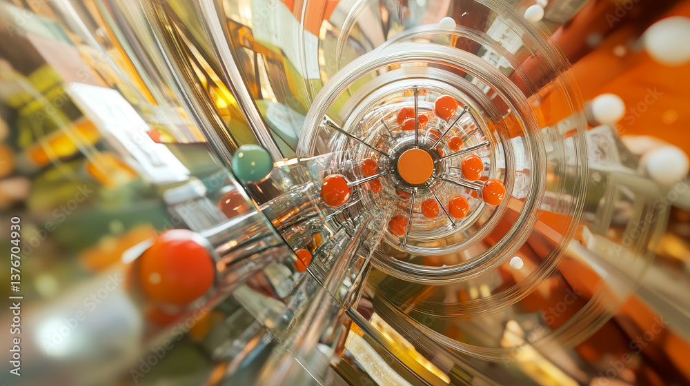 Poster creation of artificial intelligence. experiments with the hadronic collider. investigation of the st