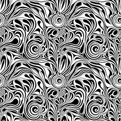 A black and white abstract pattern.