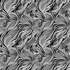 a black and white abstract pattern