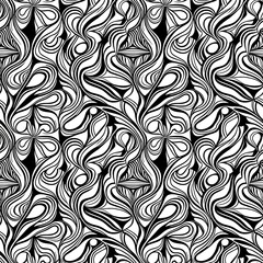 a black and white abstract pattern