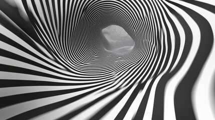 abstract animation, monochrome lines