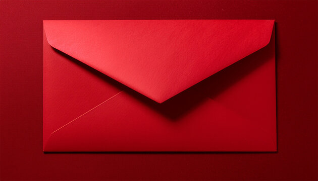 red envelope isolated background vibrant crimson stationery for elegant invitations gift cards or special occasions