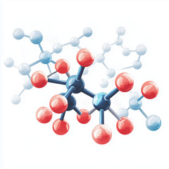 Biochemistry Molecule, illustration of a biochemical molecul 