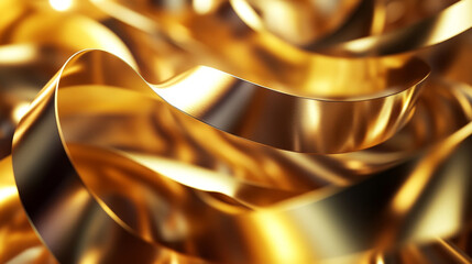 Abstract ribbon 3D illustration. Wavy layers of glowing neon, twisted waves of transparent depths. Purity, freshness, success, business innovation