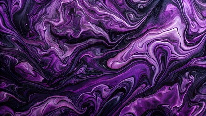Moody purple and black marbled texture with glossy and matte contrasts