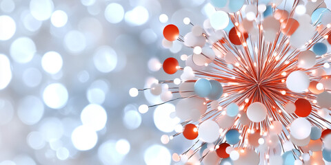 Pastel Cosmic Kaleidoscope Design Featuring a Vibrant Banner and Luminous Elements in a Dreamy Setting