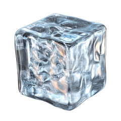 ice cube isolated on a transparent background