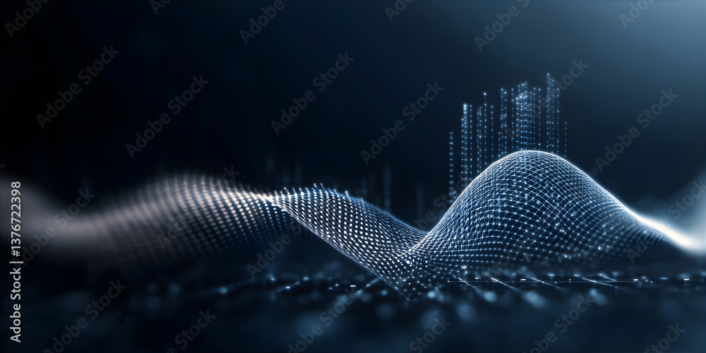Poster data waves. modern neon abstract backdrop. virtual ciberspace. technology background. web design ill