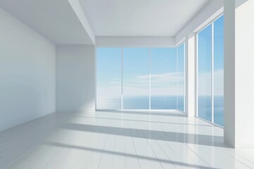 Interior of a Modern Minimalist Apartment with Clean Lines