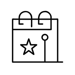 Minimalist shopping bag icon with star design  