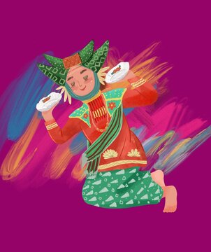 Tari Piring is a traditional Minangkabau dance from Solok, West Sumatra that features attractions using a plate, with fast and regular movements without the plate slipping off. 