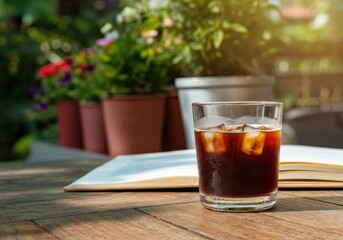 Refreshing iced coffee served in a glass, perfect for warm days