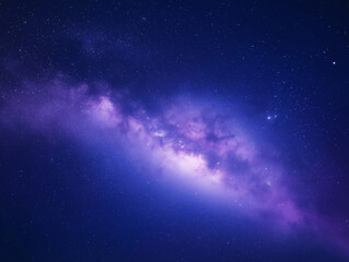 Obraz premium Stunning view of the Milky Way galaxy illuminating the night sky over a remote countryside setting