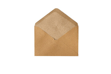 Open brown craft envelope