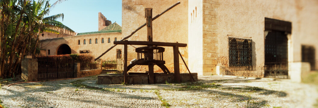 Panoramic view of an old well outside the kasbah in Rabat, Morocco.