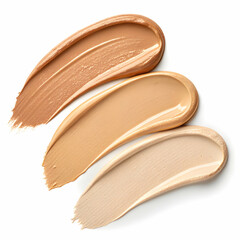 Still life of combination of makeup texture