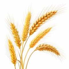 Fototapeta premium Realistic Wheat Composition