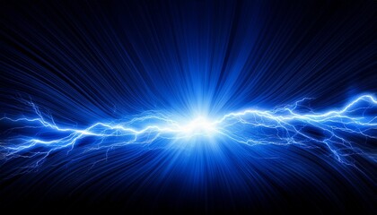 Fototapeta premium blue plasma energy beam on transparent background