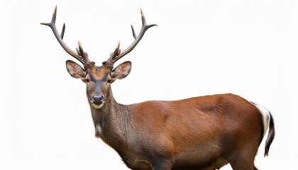 buk deer isolated on transparent background