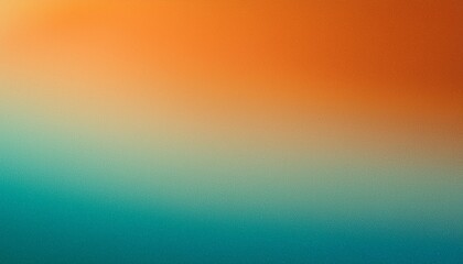 Obraz premium grainy orange and teal gradient background