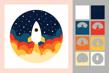 Space Exploration paper craft 3d multilayered crafting design