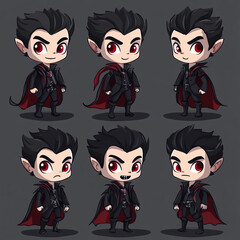 Vampire card game 2d art