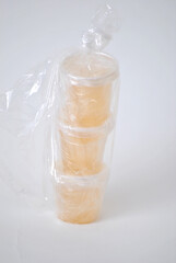 Variety of Containers with Natural Liquids from Mexico (Honey and Others)