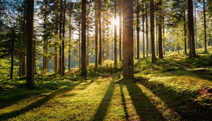 forest in sunny day
