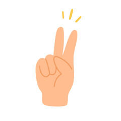 Peace Victory Hand Sign