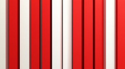 Red and white striped background pattern, abstract vertical lines design, modern simple geometric texture