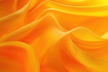 Obraz premium Smooth, wavy drapes in warm light