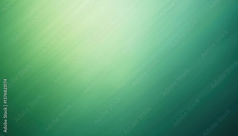 Poster Abstract green gradient background with soft texture  