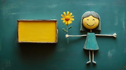 Hands exchanging a flowering plant in an eco-friendly pot, with a picturesque park in the background.