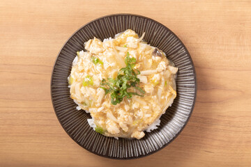 鶏ひき肉と白菜のあんかけご飯